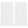 Voile Curtains with Loops - 2 pcs White 140x175 cm | HipoMarket