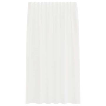 Voile Curtains with Loops - 2 pcs White 140x175 cm | HipoMarket