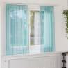  Voile Curtains with Loops 2 pcs Turquoise 140x140 cm Colour turquoise Size 140 x 140 cm Quantity in Package 1 Model with loops 