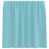 Turquoise Voile Curtains with Loops - 140x140 cm (2 pcs)