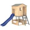 Outdoor Playset Dark Grey Solid Wood - Hipomarket UK