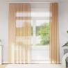 Voile Curtains with Loops - Sand 140x245 cm | Hipo Market