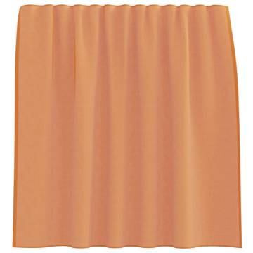 Voile Curtains with Loops - Terracotta 140x140 cm (2 pcs)