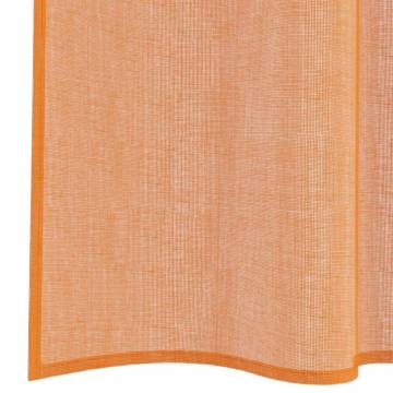 Voile Curtains with Loops - Terracotta 140x140 cm (2 pcs)