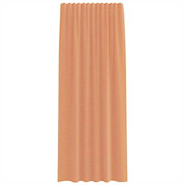 Voile Curtains with Loops - Terracotta 140x225 cm (2 pcs)