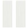 Voile Curtains with Loops - 2 pcs White 140x260 cm