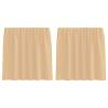 Voile Curtains with Loops - Sand 140x140 cm | HipoMarket