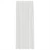 Voile Curtains with Loops - White 140x225 cm (2 pcs) | Hipo Market