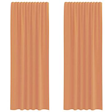 Voile Curtains with Loops - Terracotta 140x260 cm | HipoMarket