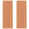 Voile Curtains with Loops - Terracotta 140x260 cm | HipoMarket