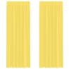 Voile Curtains with Loops 2 pcs Yellow 140x260 cm - Hipomarket