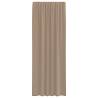 Voile Curtains with Loops 140x260 cm - Light Brown | HipoMarket