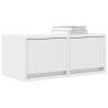 Elegant White TV Cabinets - 2 PCS | Space-Saving & Durable