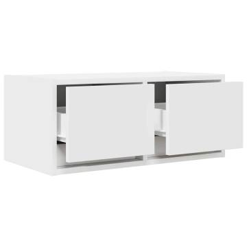 Elegant White TV Cabinets - 2 PCS | Space-Saving & Durable