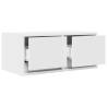 Elegant White TV Cabinets - 2 PCS | Space-Saving & Durable