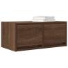 Stylish Brown Oak TV Cabinet - 60x31x25.5 cm Engineered Wood