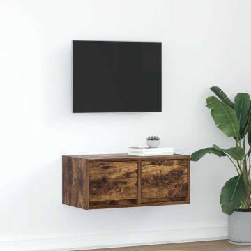 TV Cabinet Smoked Oak - Stylish, Space-Saving & Durable