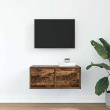 TV Cabinet Smoked Oak - Stylish, Space-Saving & Durable