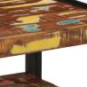 Multicolour Coffee Table | 50x50 cm Solid Reclaimed Wood