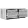 Stylish Grey Sonoma TV Cabinet - Space-Saving Design