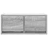 Stylish Grey Sonoma TV Cabinet - Space-Saving Design