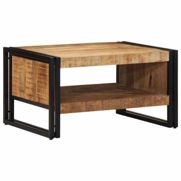 Coffee Table 70x50x38 cm - Solid Rough Mango Wood | HipoMarket