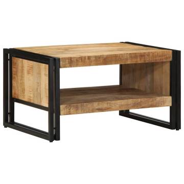 Coffee Table 70x50x38 cm - Solid Rough Mango Wood | HipoMarket