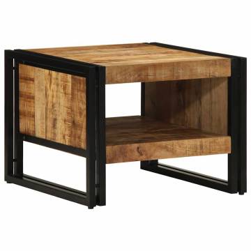 Solid Mango Wood Coffee Table - 50x50x38 cm | HipoMarket