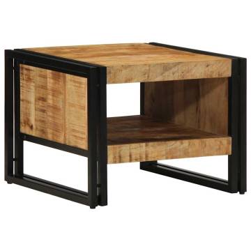 Solid Mango Wood Coffee Table - 50x50x38 cm | HipoMarket