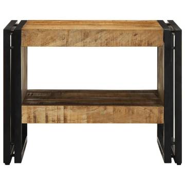 Solid Mango Wood Coffee Table - 50x50x38 cm | HipoMarket