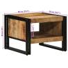 Solid Mango Wood Coffee Table - 50x50x38 cm | HipoMarket