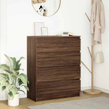 Brown Oak Sideboard 80x35x99 cm - Stylish & Durable Storage