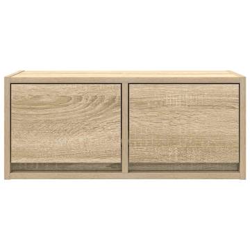 2 pcs Sonoma Oak TV Cabinets - Stylish & Space-Saving