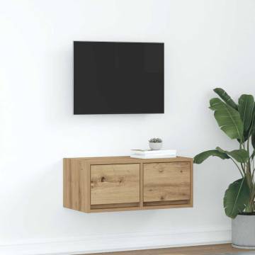 TV Cabinet Artisan Oak | Space-Saving Engineered Wood Design