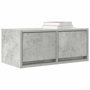 TV Cabinets 2 pcs Concrete Grey | Engineered Wood | Hipomarket