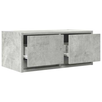 TV Cabinets 2 pcs Concrete Grey | Engineered Wood | Hipomarket