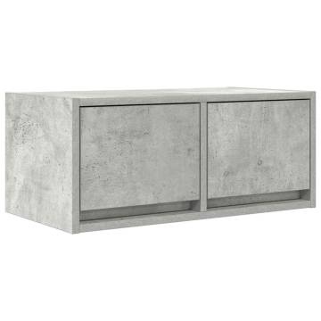 TV Cabinets 2 pcs Concrete Grey | Engineered Wood | Hipomarket