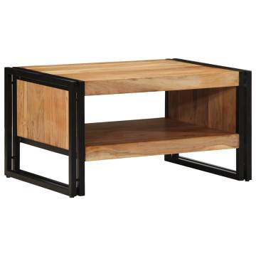 Solid Wood Acacia Coffee Table 70x50x38 cm - Durable & Stylish