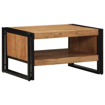 Solid Wood Acacia Coffee Table 70x50x38 cm - Durable & Stylish