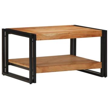 Elegant Solid Wood Acacia Coffee Table - 70x50x38 cm