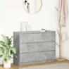  Sideboard Concrete Grey 100x35x76 cm Engineered Wood Colour concrete grey Quantity in Package 1 