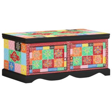 Multicolour Coffee Table - Solid Mango Wood 90x50x40 cm