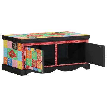 Multicolour Coffee Table - Solid Mango Wood 90x50x40 cm