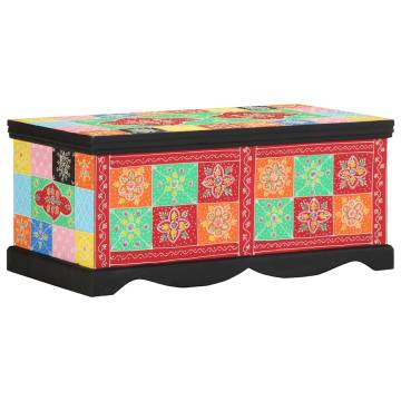 Multicolour Coffee Table - Solid Mango Wood 90x50x40 cm