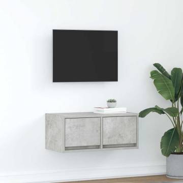 TV Cabinet Concrete Grey - Stylish & Space-Saving - HipoMarket