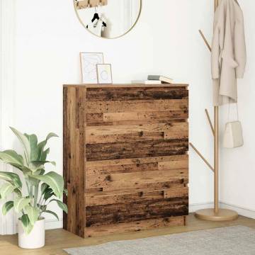 Sideboard Old Wood 80x35x99 cm - Stylish Storage Solution