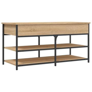 Shoe Bench Sonoma Oak - Stylish & Functional Storage Solution