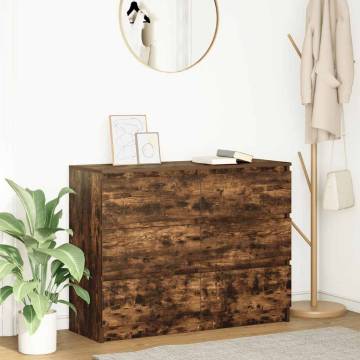 Stylish Smoked Oak Sideboard - 100x35x76 cm | Hipo Market