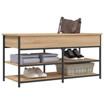 Shoe Bench Sonoma Oak - Stylish & Functional Storage Solution