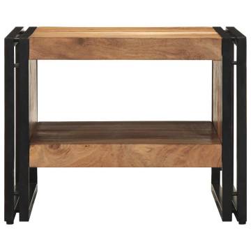 Solid Wood Acacia Coffee Table - 50x50x38 cm | HipoMarket UK